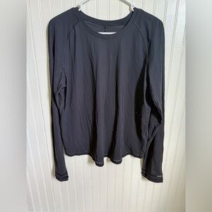 Lululemon Women's Black Long Sleeve Activewear Top